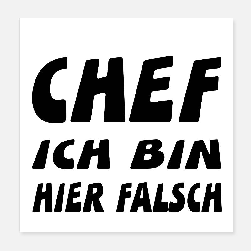 Chef Poster 20x20 cm