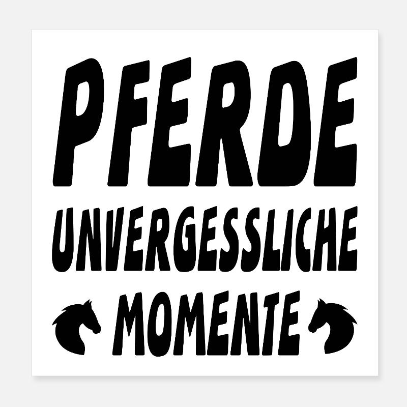 Pferde Poster 20x20 cm