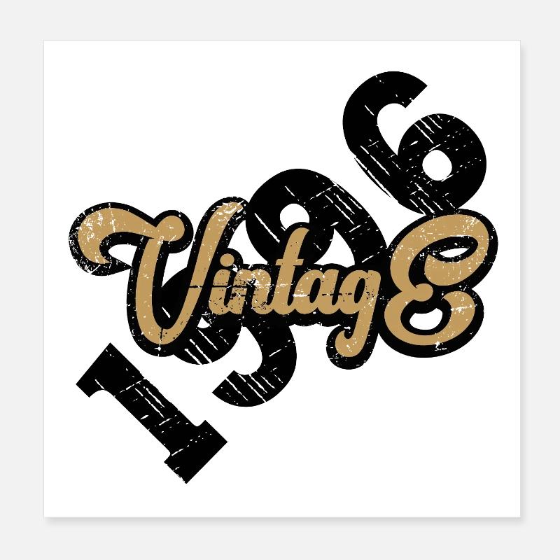 Vintage 1996 Poster 8" x 8" (20x20 cm)