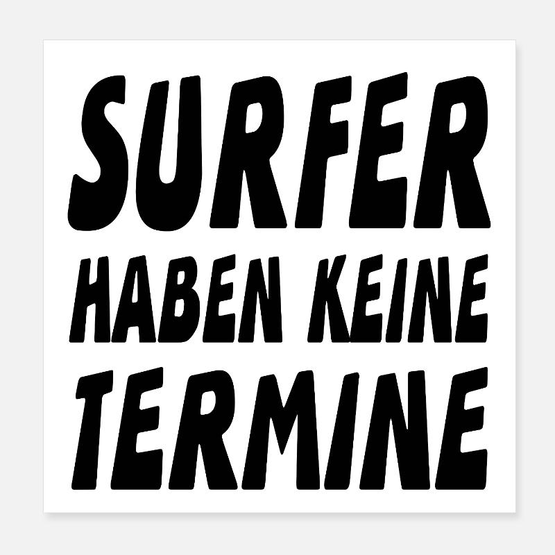 Surfer Poster 20x20 cm