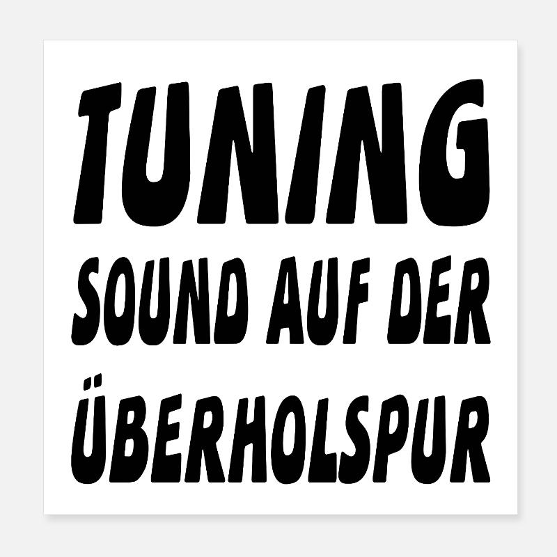 Tuning Poster 20x20 cm