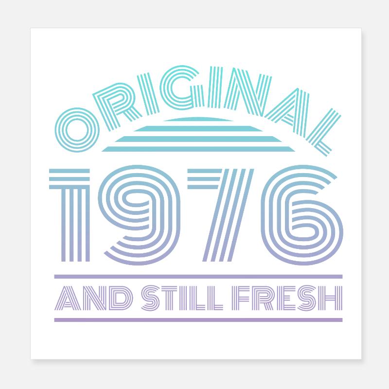 Vintage 1976 Poster 20x20 cm