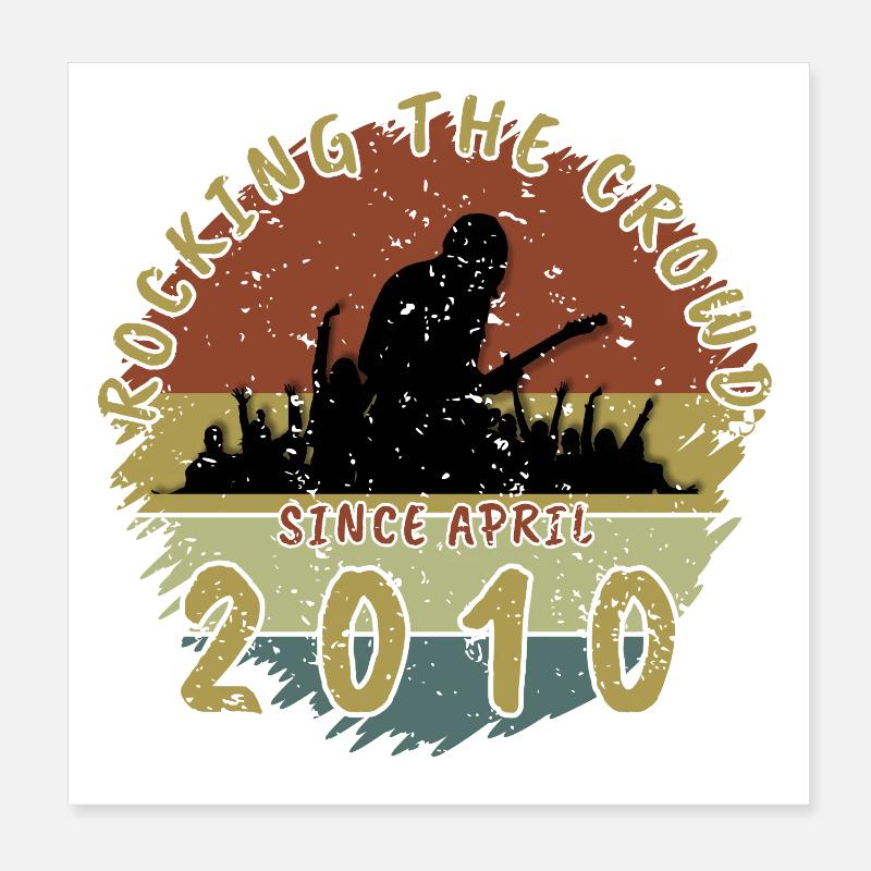 16. Geburtstag Rocking the crowd GIT 04/2010 Poster 20x20 cm