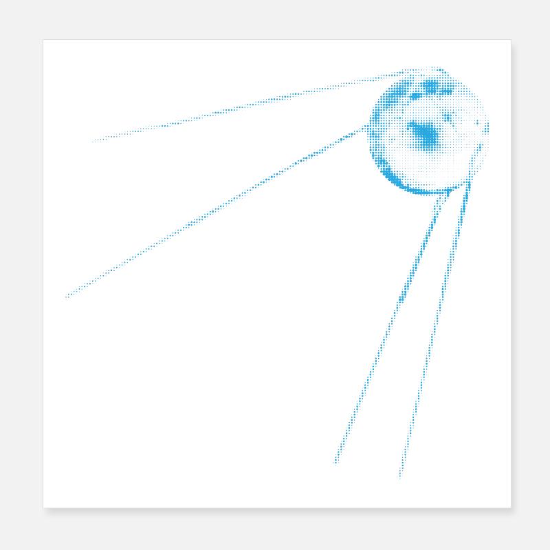 Satellite Spoutnik 1 Poster 20 x 20 cm
