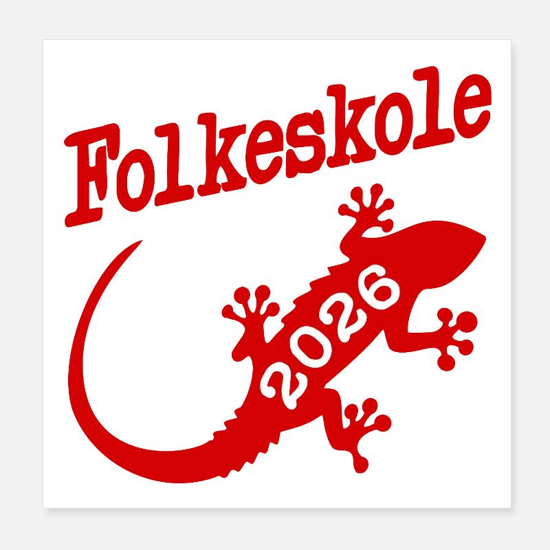 Primary school 2026 Poster 8" x 8" (20x20 cm)