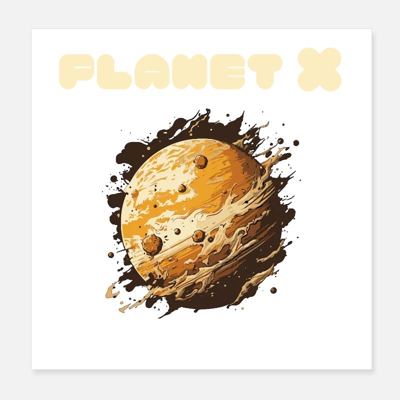 Planet X Planet 9 Poster 8" x 8" (20x20 cm)