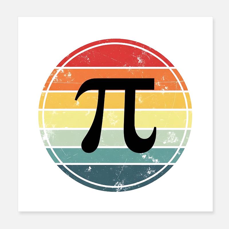 Pi-matematik Poster 20x20 cm