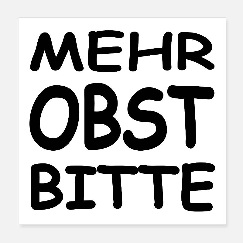 Obst Poster 20x20 cm