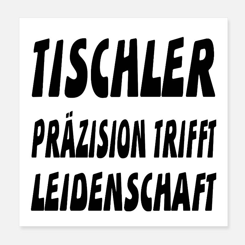 Tischler Poster 20x20 cm