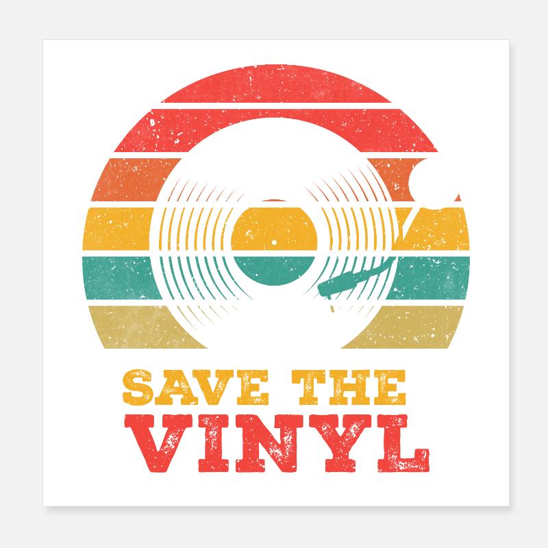 Save the vinyl Poster 8" x 8" (20x20 cm)