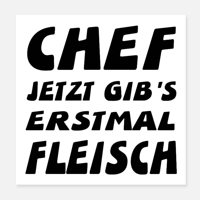 Chef Poster 20x20 cm