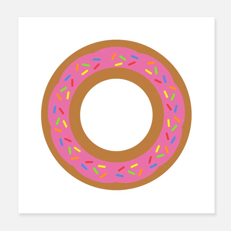 Donut Poster 20x20 cm