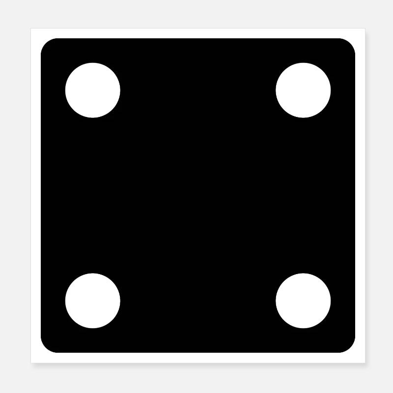 sagt Poster 20x20 cm