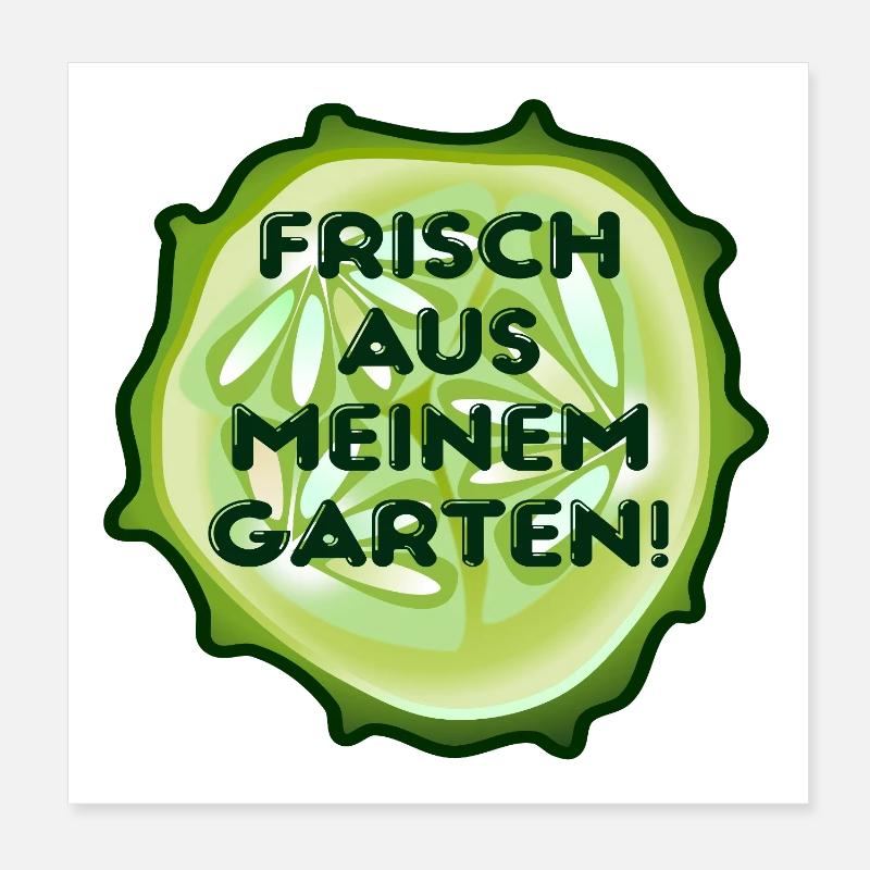 Hobby Garten Gemüse Poster 20x20 cm
