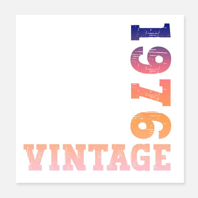 Millésime 1976 Poster 20 x 20 cm