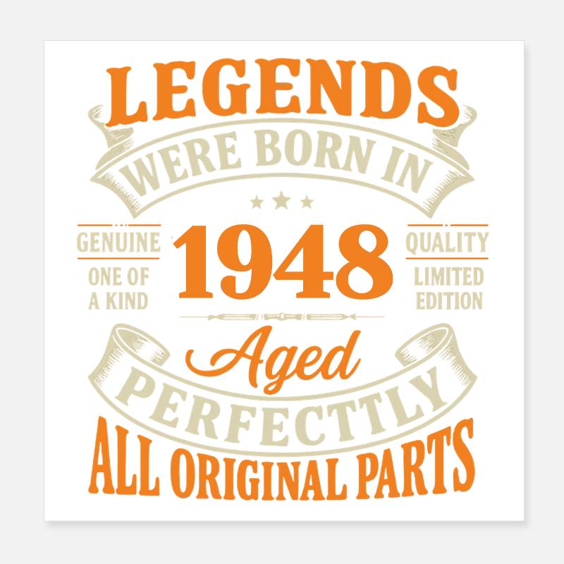Legends 1948: Perfect Age, Original Poster 20x20 cm