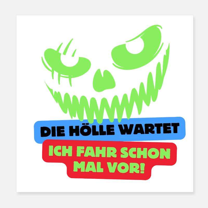 Biker Poster 20x20 cm