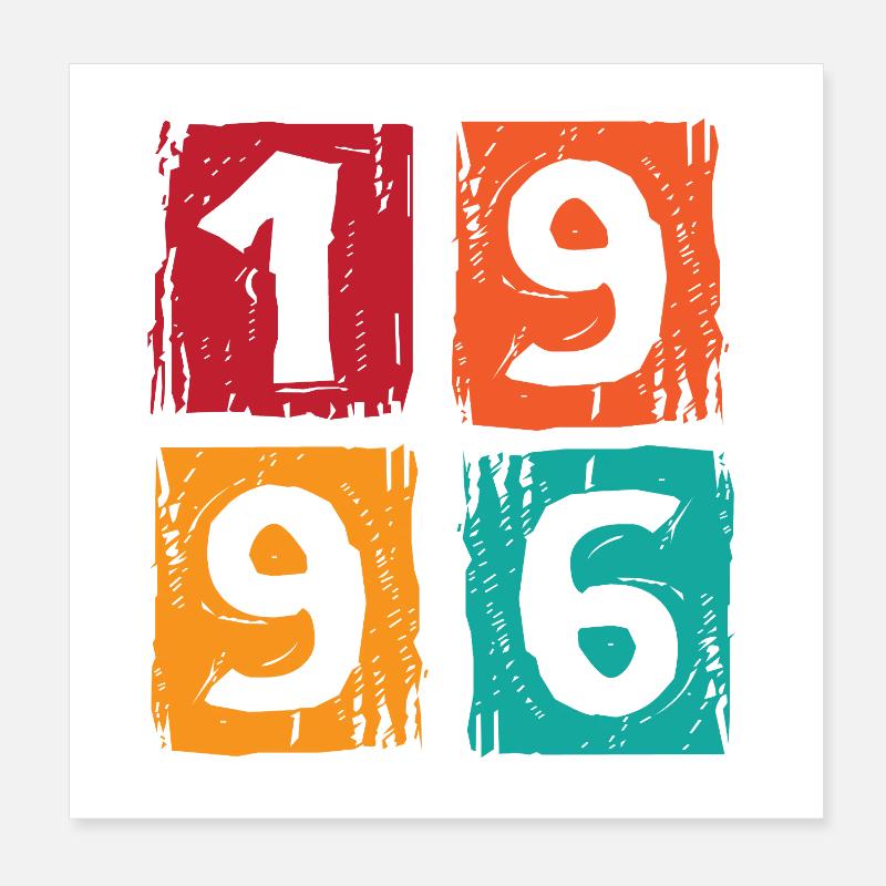 30e anniversaire 1996 Poster 20 x 20 cm