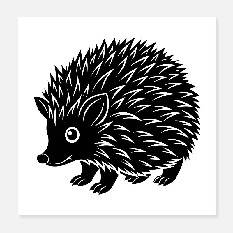 Hérisson Poster 20 x 20 cm