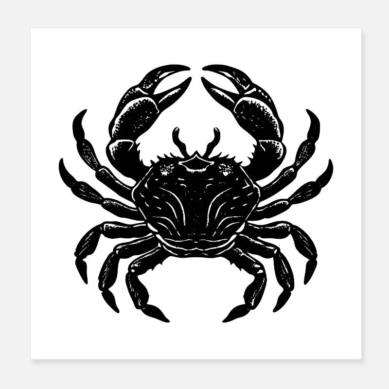 Crabe Poster 20 x 20 cm