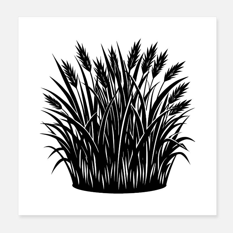 Grass Poster 8" x 8" (20x20 cm)