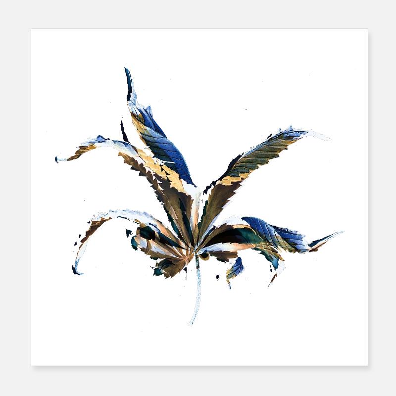 Leaf layers Poster 8" x 8" (20x20 cm)