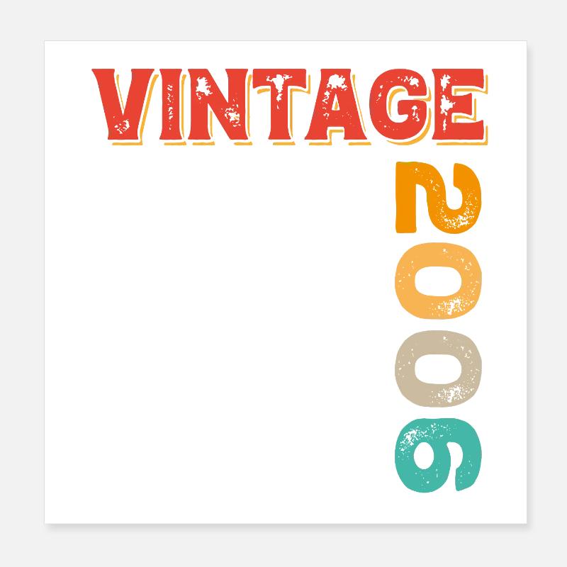 Millésime 2006 Poster 20 x 20 cm