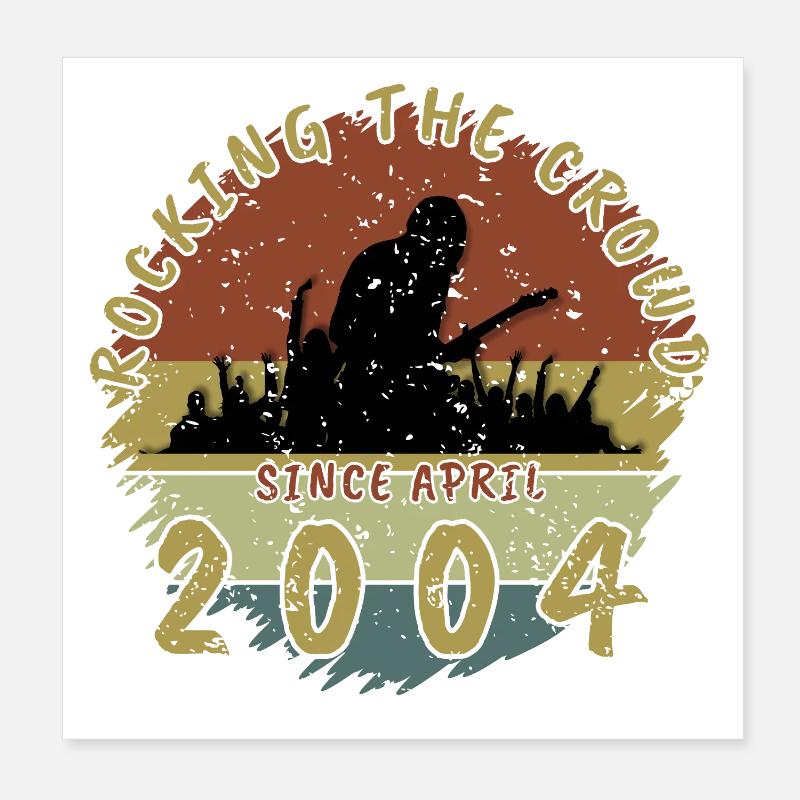 22. Geburtstag Rocking the crowd GIT 04/2004 Poster 20x20 cm