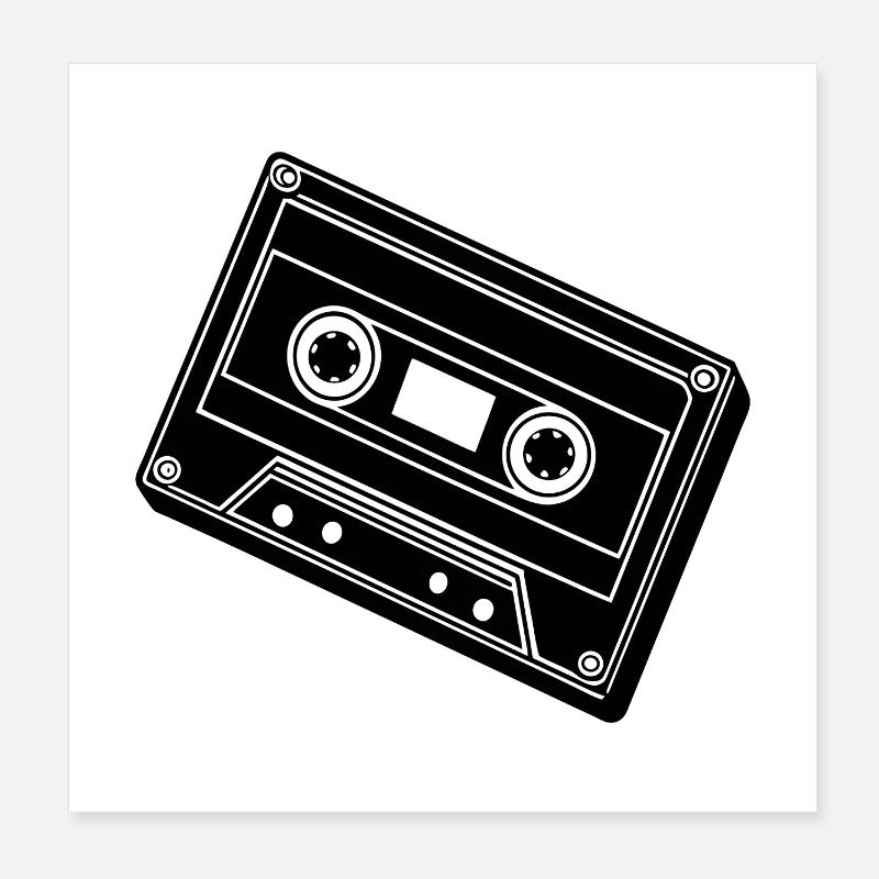 cassette Poster 20 x 20 cm