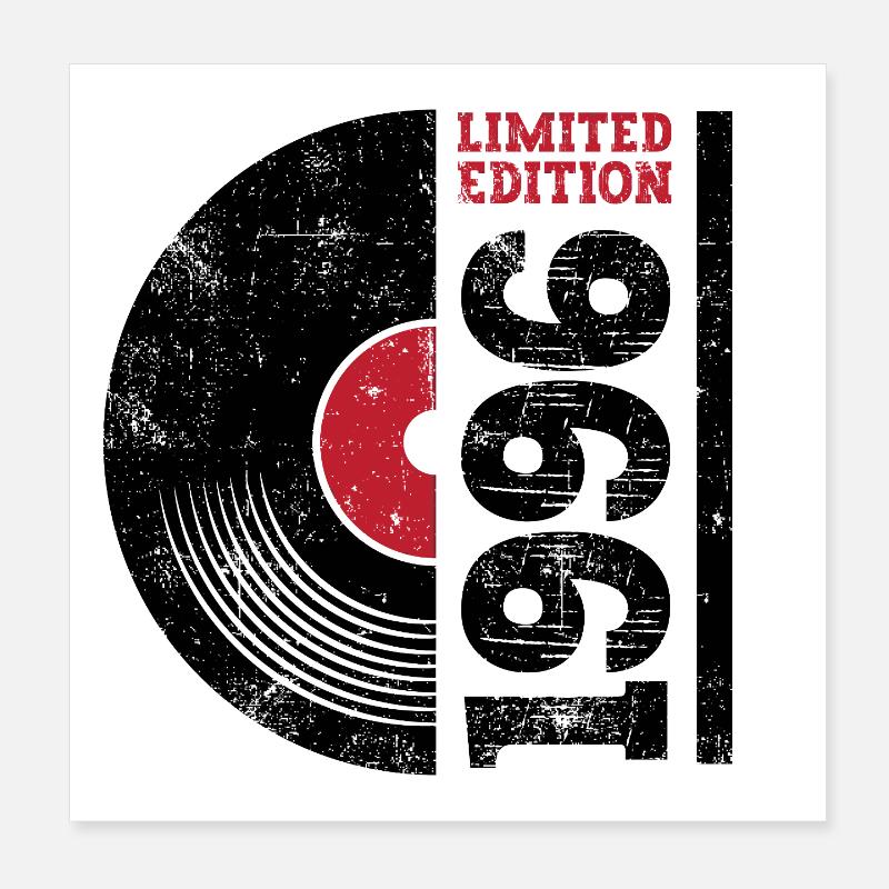 Millésime 1996 Poster 20 x 20 cm