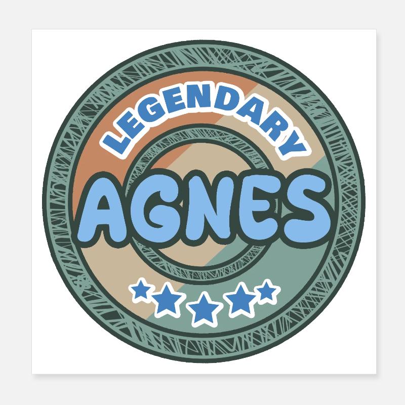 Dire Agnès Poster 20 x 20 cm