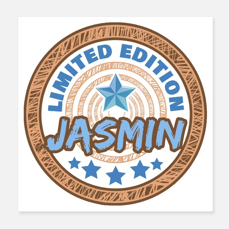 Spruch Jasmin Poster 20x20 cm