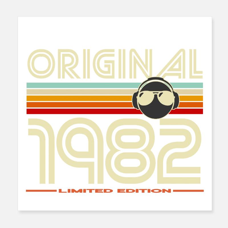 Originale Retro-Edition von 1982 Poster 20x20 cm