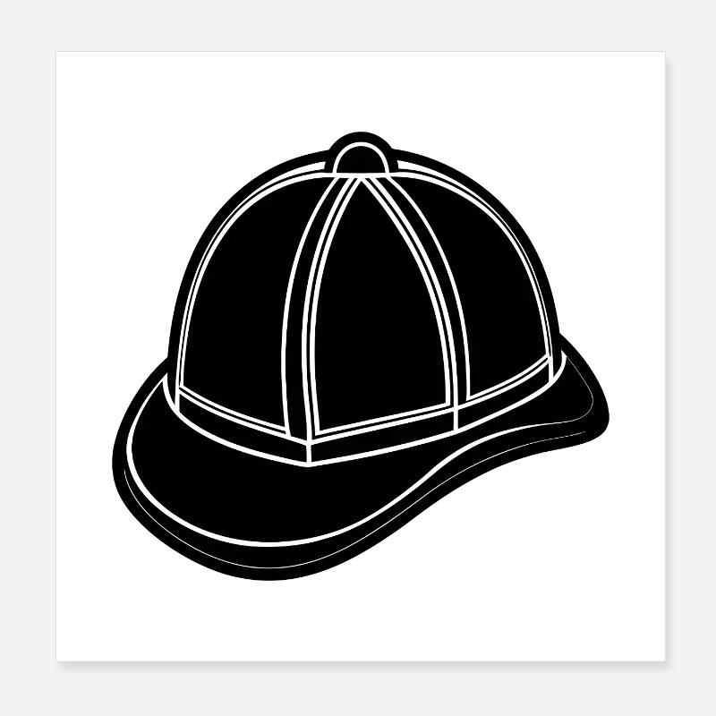 Chapeau de pompier Poster 20 x 20 cm