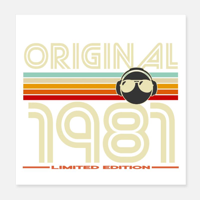 Original 1981 Edition Retro Poster 20 x 20 cm