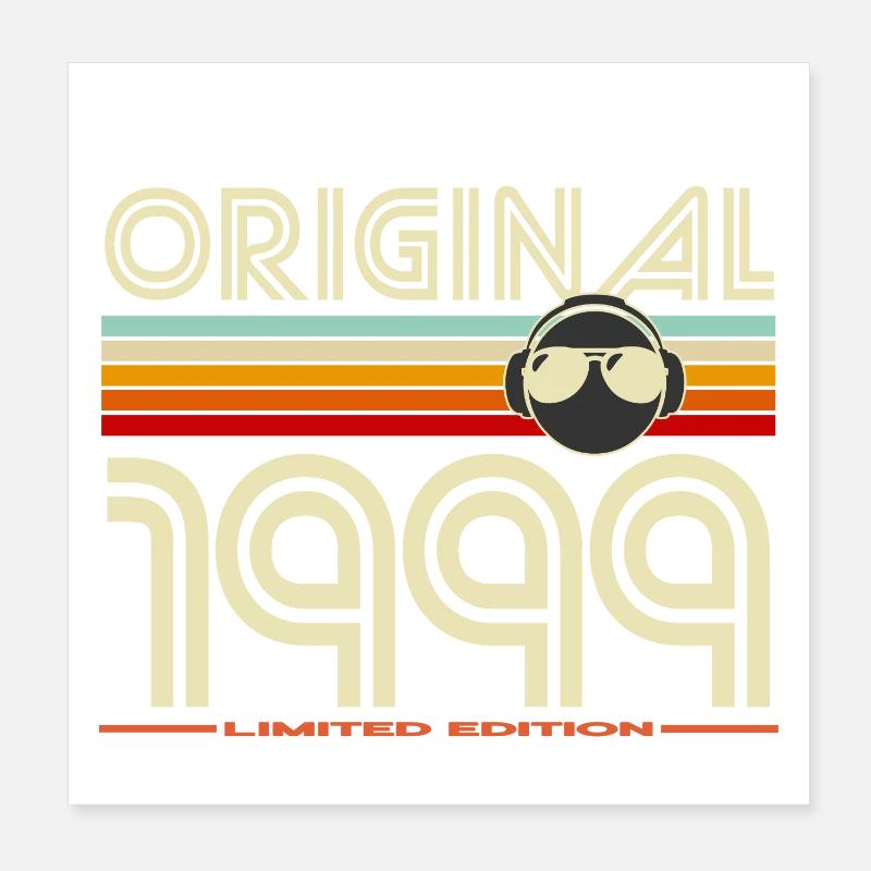 Original 1999 Edition Vintage Poster 20 x 20 cm