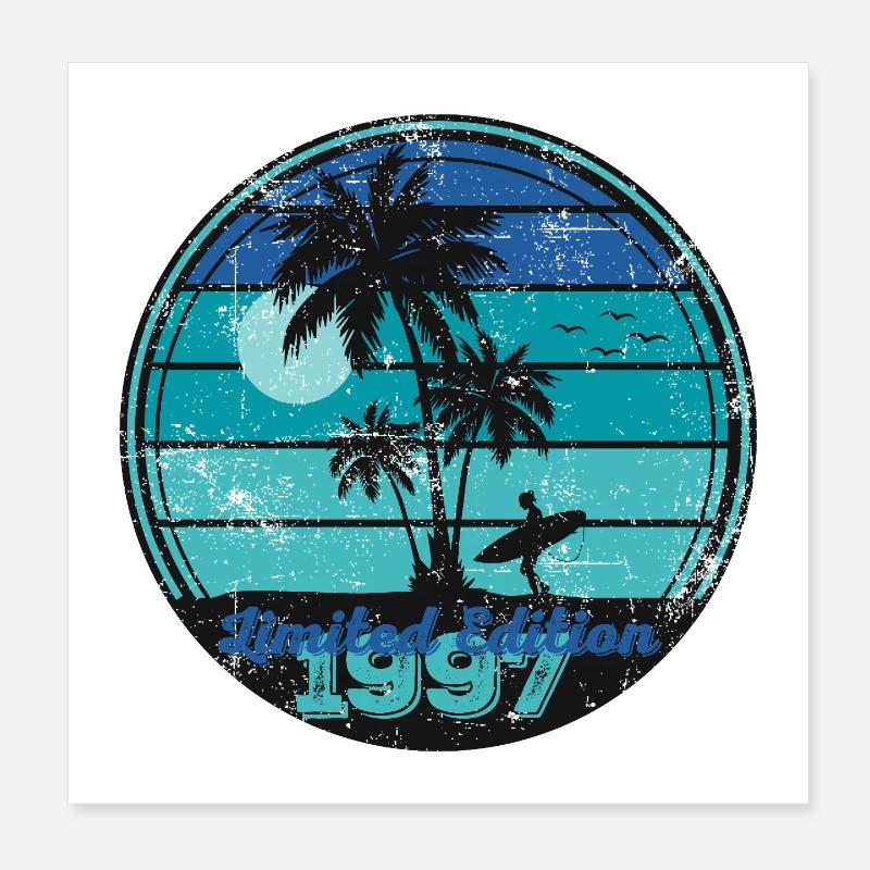 Millésime 1997 Poster 20 x 20 cm