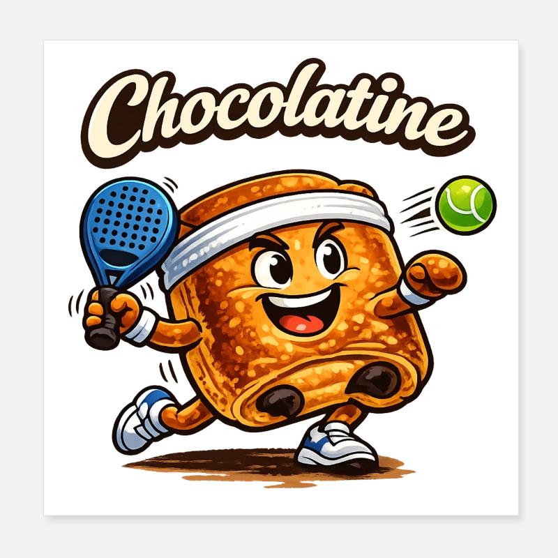 Chocolatine padel Poster 20 x 20 cm
