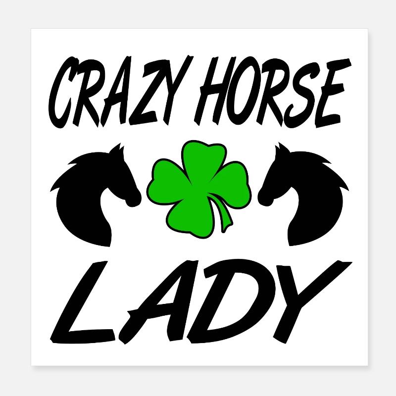 Chevaux Poster 20 x 20 cm