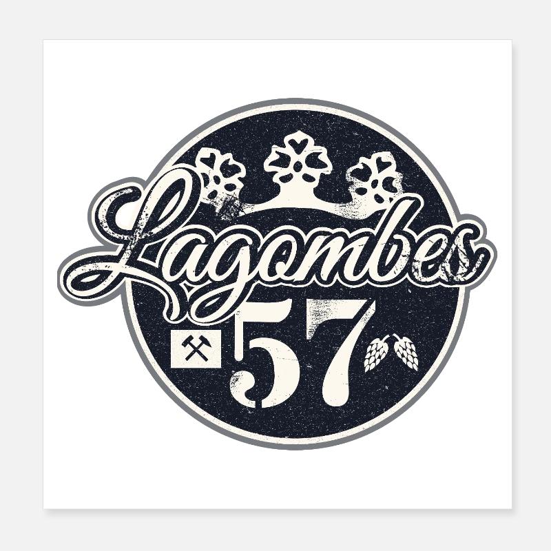 Sejerlänner Lagombes Allrounder Siegerländer Platt Poster 8" x 8" (20x20 cm)