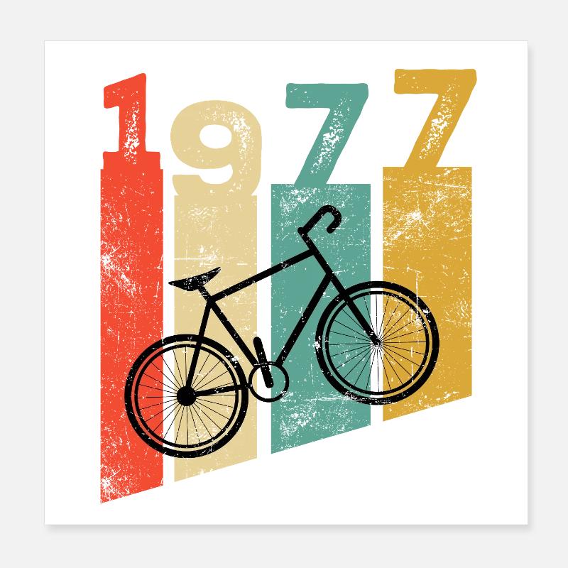 Millésime 1977 Poster 20 x 20 cm