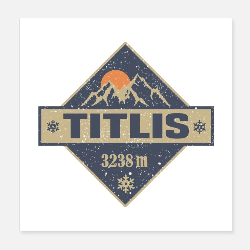Titlis Poster 20 x 20 cm