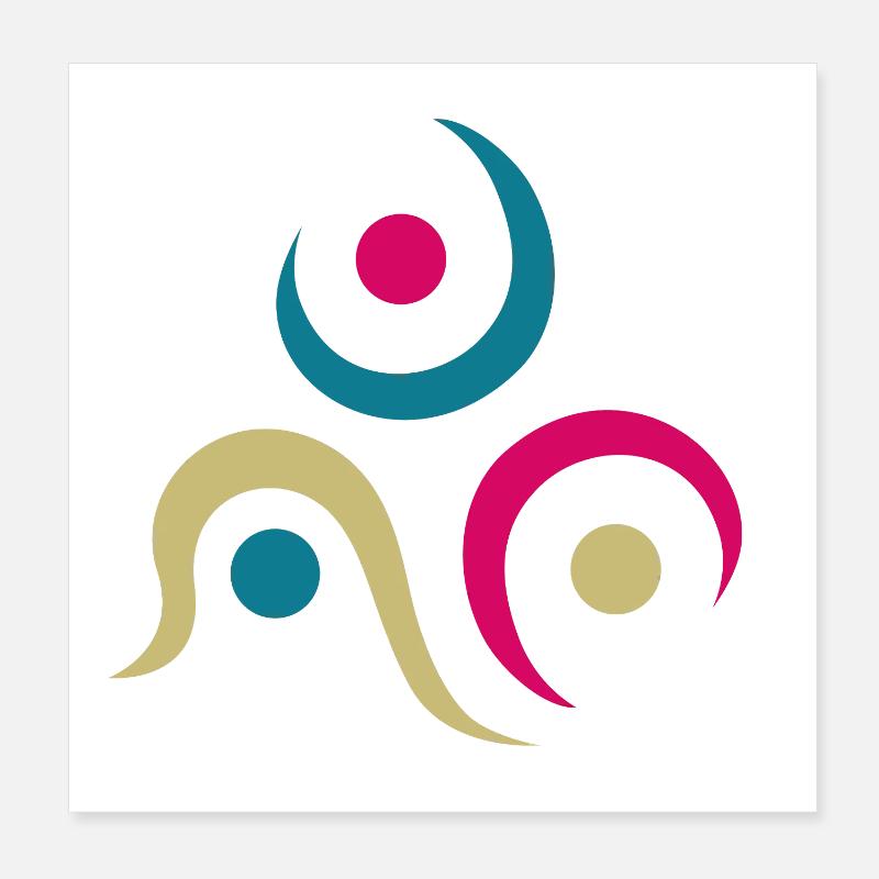 Yoga design_9 Poster 20 x 20 cm