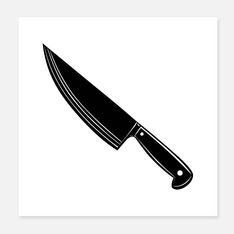 Couteau de cuisinière Poster 20 x 20 cm
