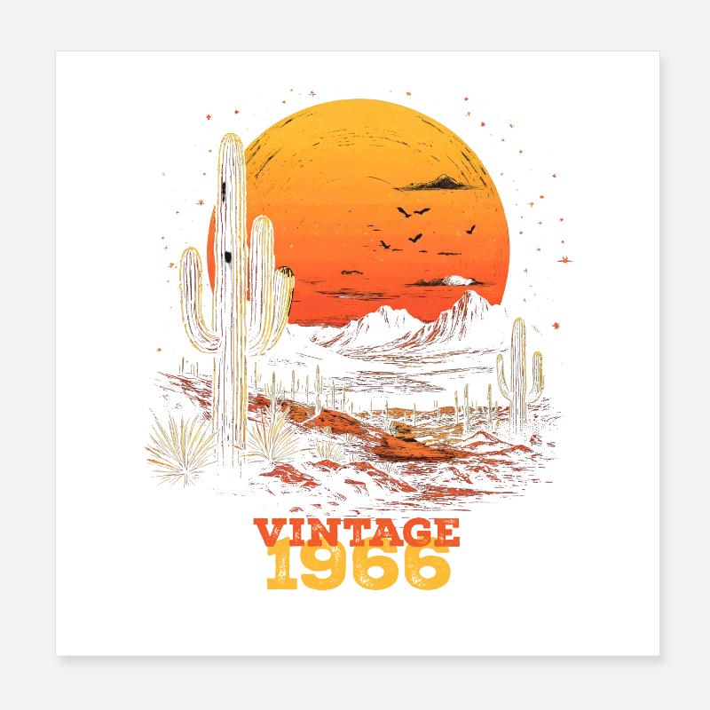 Millésime 1966 Poster 20 x 20 cm