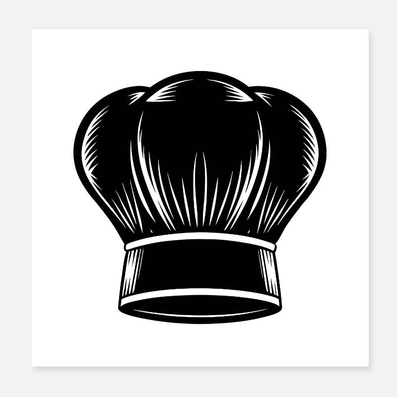 Chef hat Poster 8" x 8" (20x20 cm)