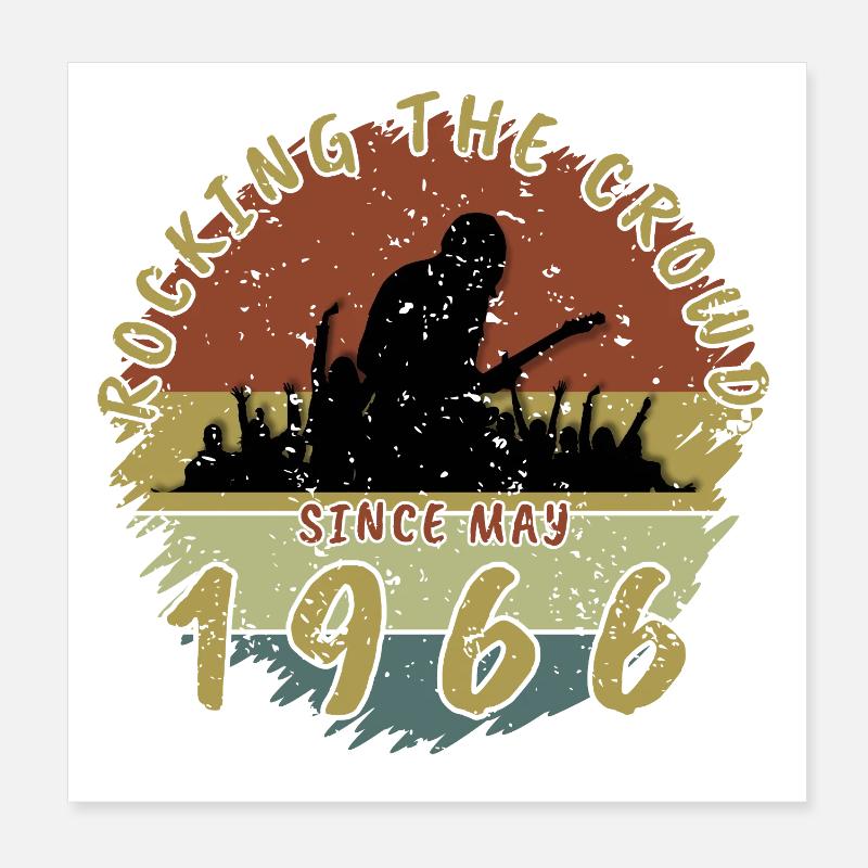 60. Geburtstag Rocking the crowd GIT 05/1966 Poster 20x20 cm