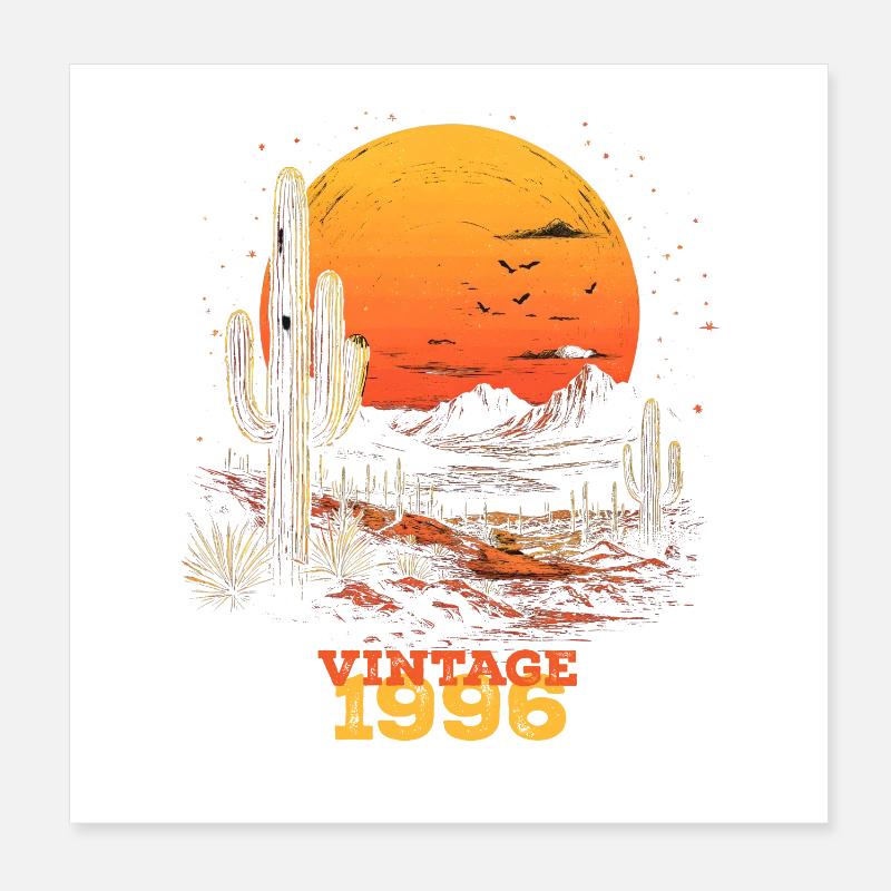 Millésime 1996 Poster 20 x 20 cm