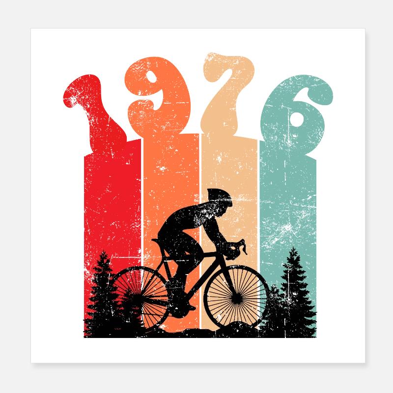 Millésime 1976 Poster 20 x 20 cm