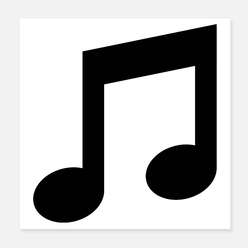 Music tee Poster 8" x 8" (20x20 cm)